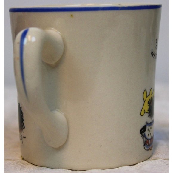 VTG 1930s Walt Disney Three Little Pigs Small Mug Patriot China Wolf Music Dance - Picture 6 of 10